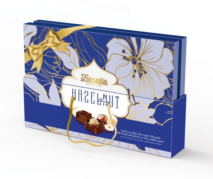 Fiorella Hazelnut Madlen Fındık Taneli Çikolata 132GRX6 (1 Koli)