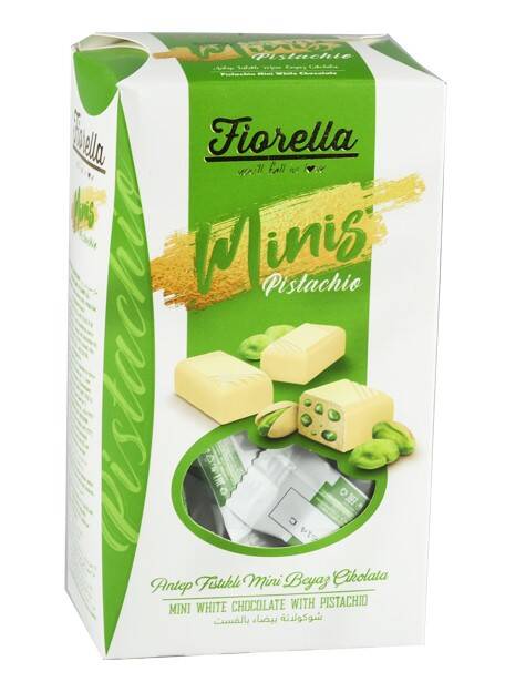 Fiorella Minis Beyaz Çikolatalı Fıstıklı 173 Gr. (1 Kutu) - 2
