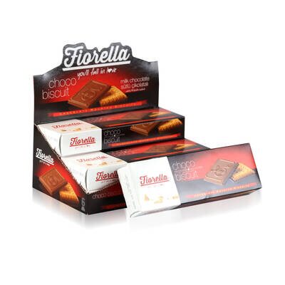 Fiorella Chocobiscuit Sütlü Çikolatalı Bisküvi 102 Gr. 6 Adet (1 Kutu) - 1