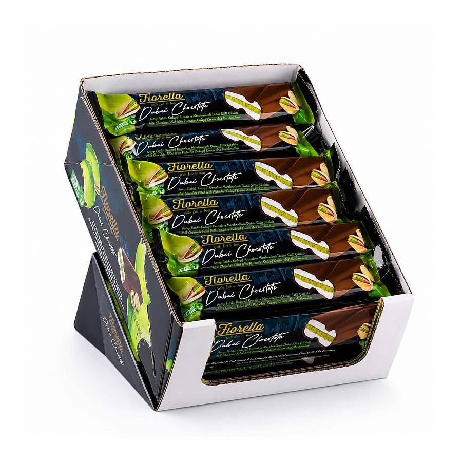 Fiorella Sütlü Çikolatalı Marshmallowlu Dubai Bar 32 Gr. 24 Adet (1 Kutu) - 2