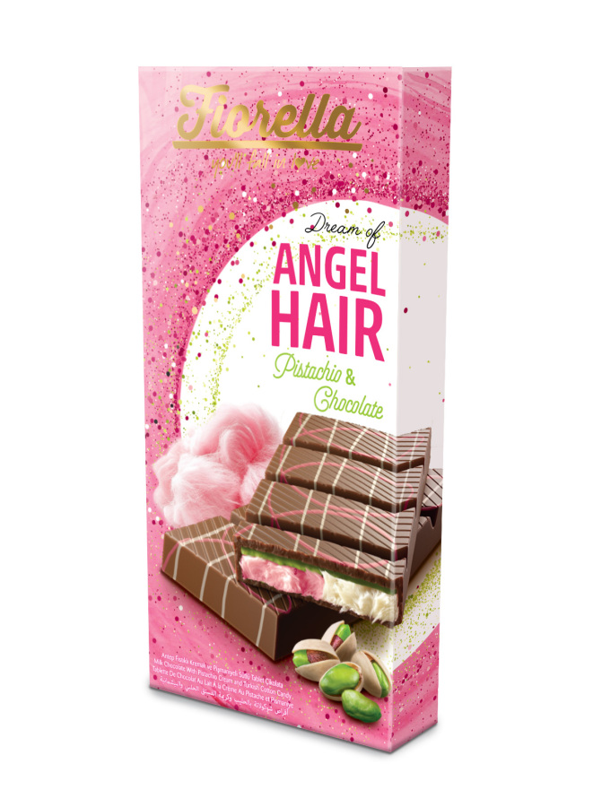 Fiorella Turkish Delight Filled Pistachio Tablet Chocolate 150g (1 Pack) - 1