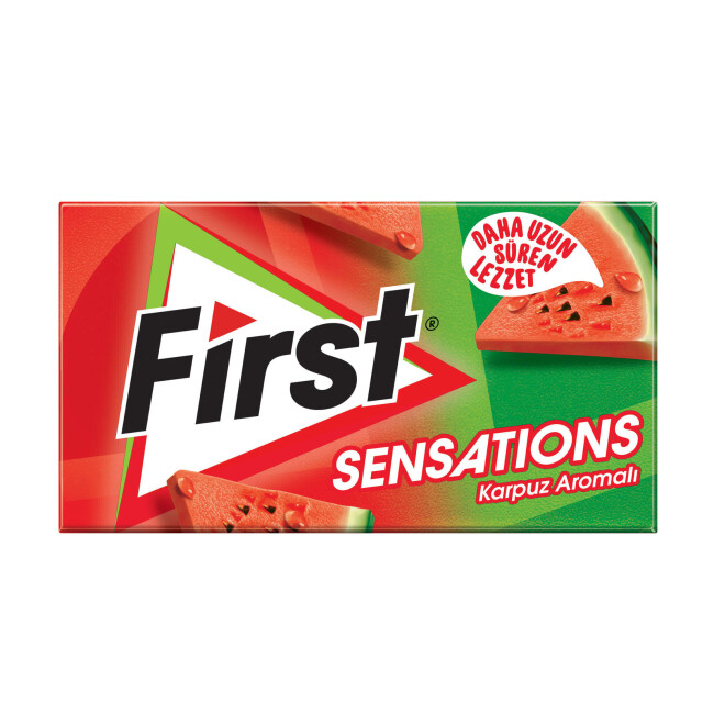 First Sensations Watermelon Flavored Gum 27 Gr. (1 Piece) - First