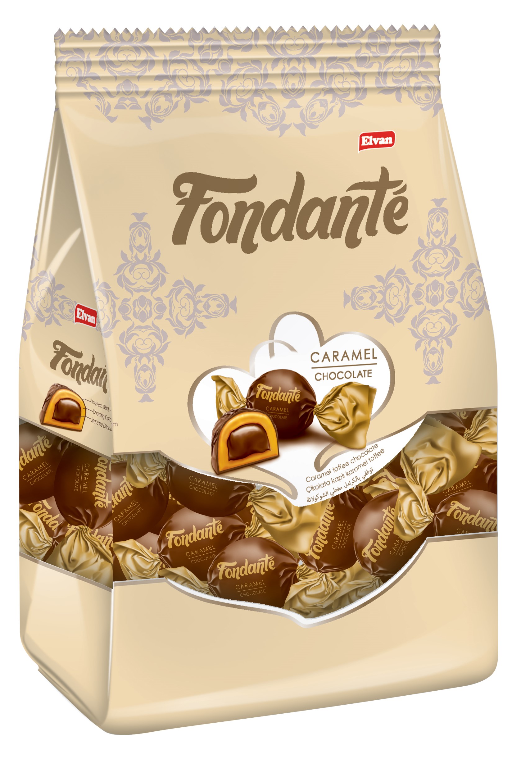 Fondante Caramel Toffee 1000 Gr. Poşet 8 Adet (1 Koli)