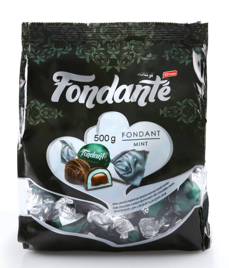 Fondante Chocolate Filled with Mint 500 Gr. (1 Bag) - 2