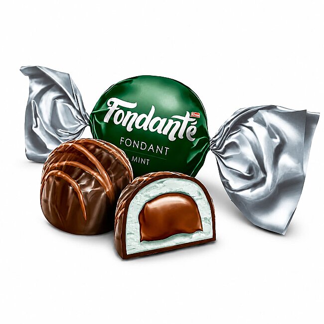 Fondante Chocolate Filled with Mint 500 Gr. (1 Bag) - 3