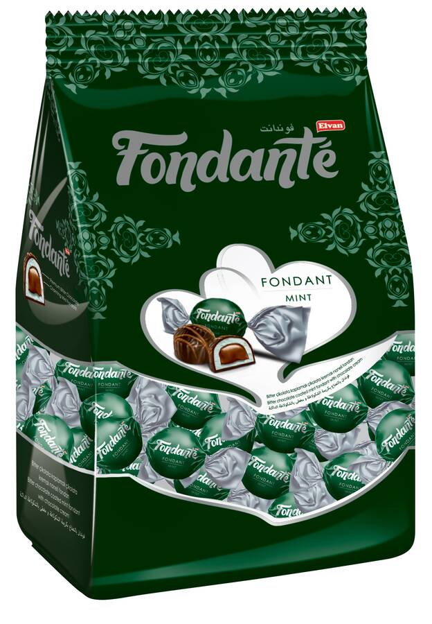 Fondante Chocolate Filled with Mint 500 Gr. (1 Bag) - 1
