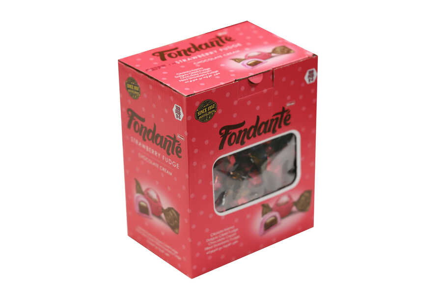 Fondante Çilekli Fudge Çikolata Kremalı 1000 Gr. (1 Kutu) Fondan