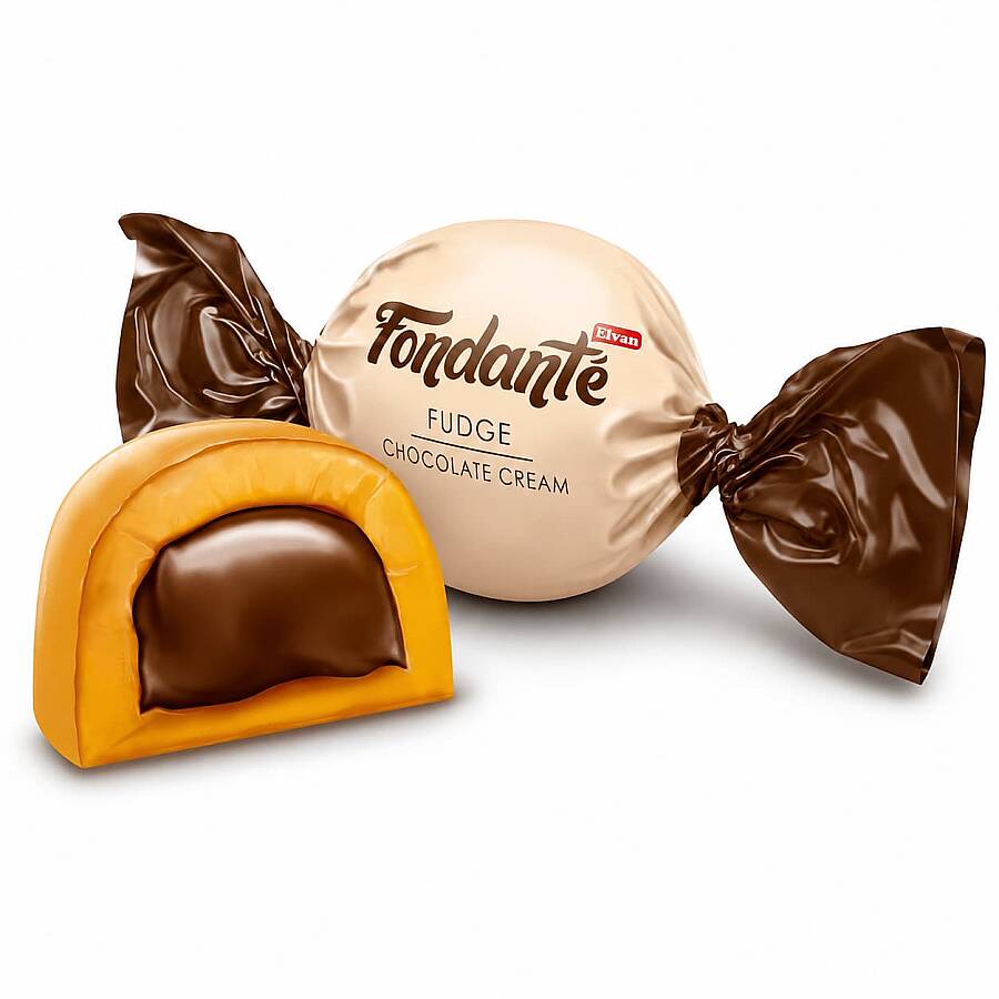 Fondante Fudge Çikolata Kremalı 1000 Gr. (1 Poşet) - 4