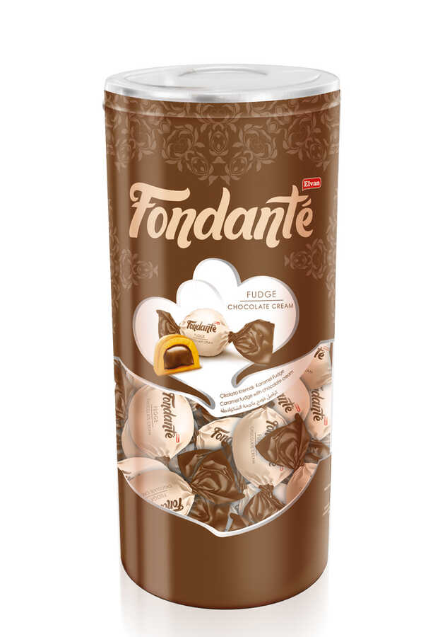 Fondante Fudge Çikolata Kremalı 400 Gr. Silindir (1 Kutu) Fondan