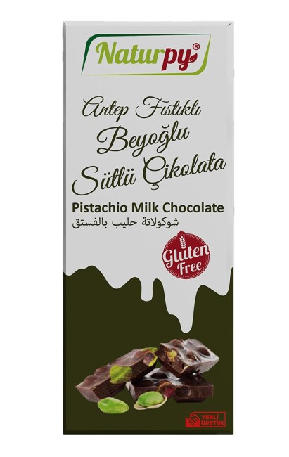 Gluten Free Pistachio Chocolate 100 Gr. (1 Piece) - Naturpy