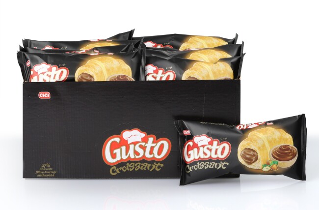 Gusto Kruvasan Çikolatalı 40 Gr. 20 Adet (1 Paket) - Cici