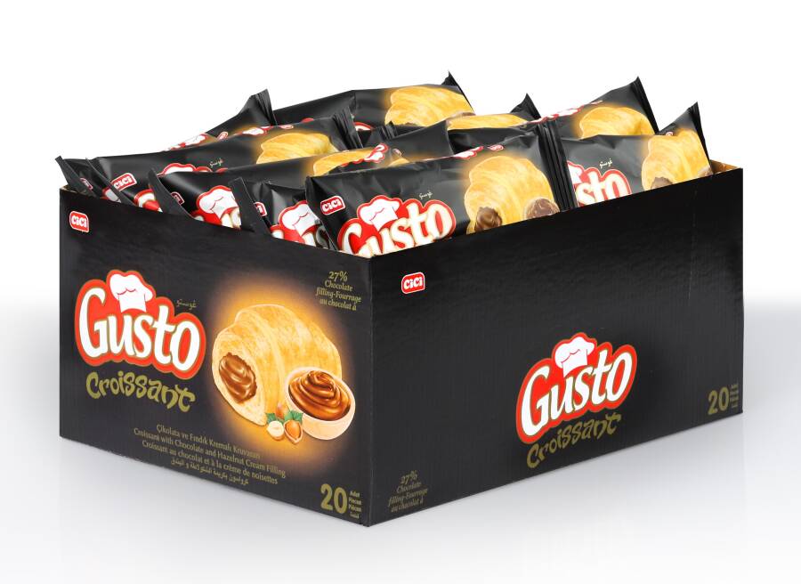 Gusto Kruvasan Çikolatalı 40 Gr. 20 Adet (1 Paket) - 2