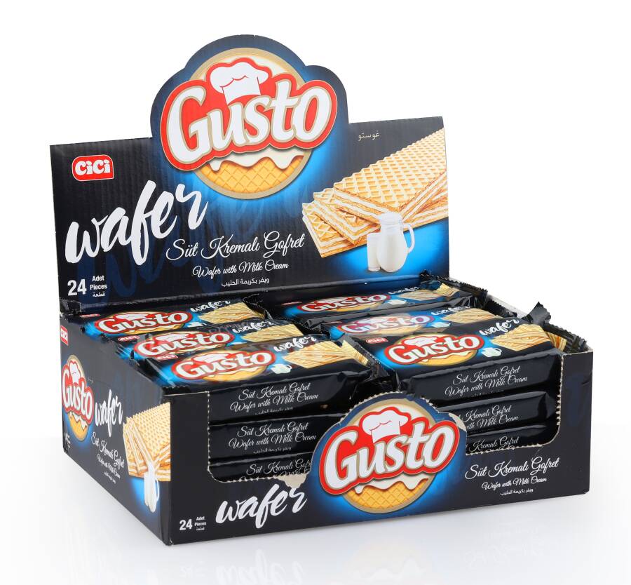 Gusto Milk Cream Wafer 40 Grams 24 Pack (1 Box) - 4