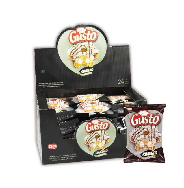 Gusto Sweeto Cake with Coconut 40 Gr. 24 Pieces (1 Box) - Cici