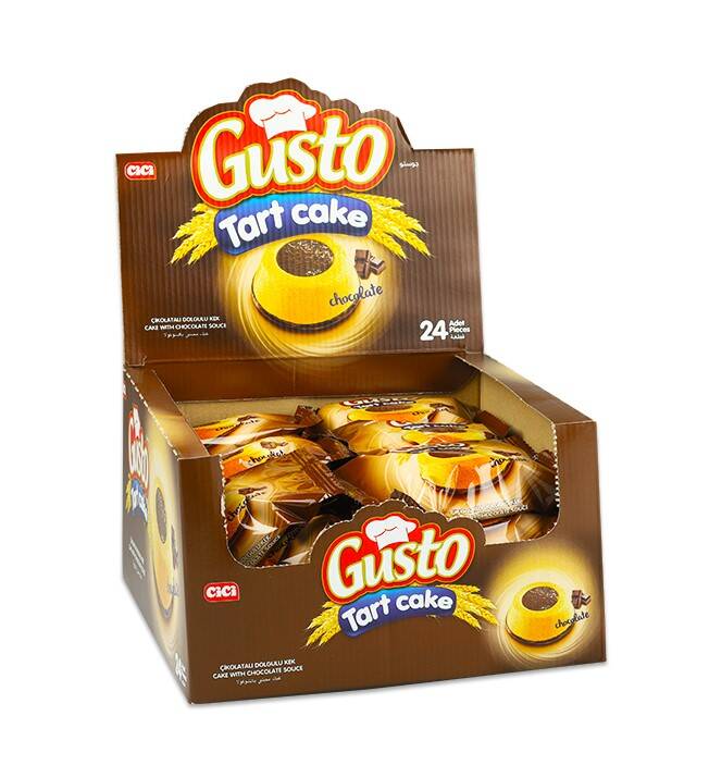 Gusto Tart Cake with Chocolate Sauce 45 Gr. 24 Pieces (1 Box) - 4