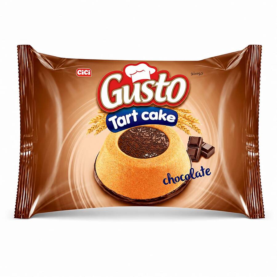 Gusto Tart Cake with Chocolate Sauce 45 Gr. 24 Pieces (1 Box) - 2