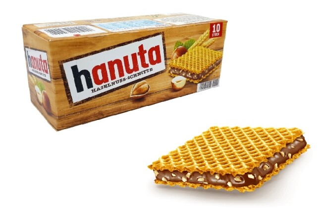 Hanuta Wafer 220 Gr. 10 Pack (1 Pack) - Ferrero