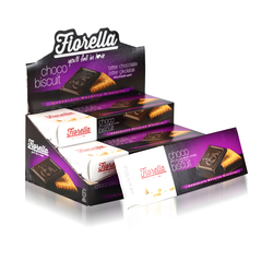 Fiorella Chocobiscuit Dark Chocalate 102 Gr. 6 Pcs (1 Box) - Fiorella