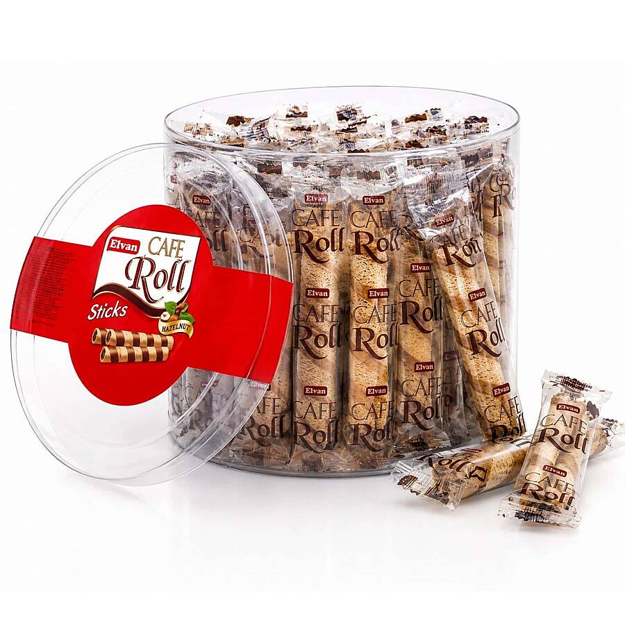  Caferoll Hazelnut 10 Gr. 48 pcs (1 Cylinder Box) - 1