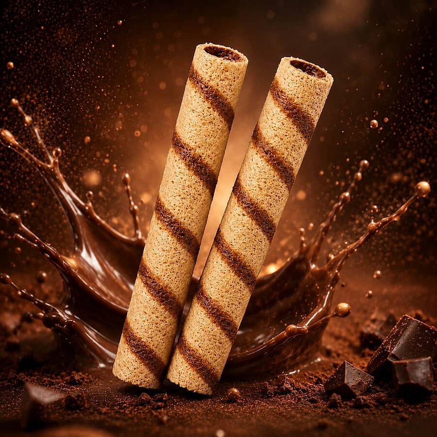  Caferoll Hazelnut 10 Gr. 48 pcs (1 Cylinder Box) - 3