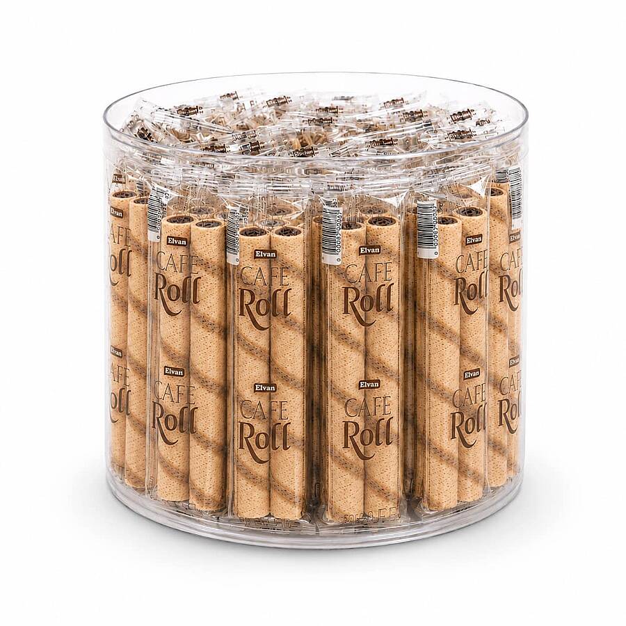  Caferoll Hazelnut 10 Gr. 48 pcs (1 Cylinder Box) - 2