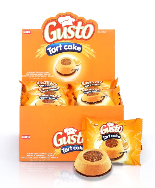 Cici Gusto Tart Cake Orange Jelly Cream 55 Gr 24 pcs (1 Box) - Cici