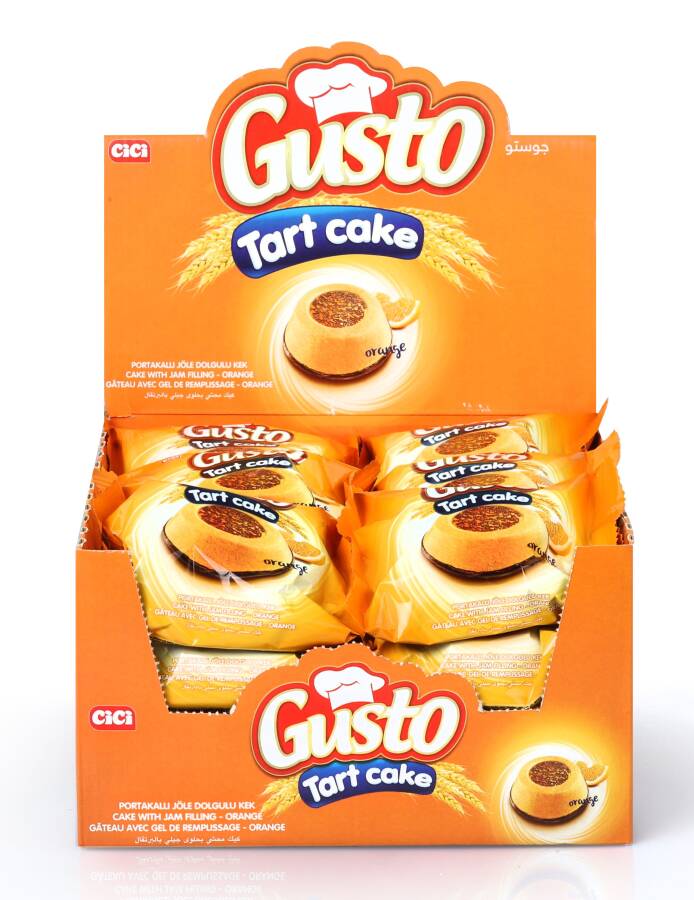 Cici Gusto Tart Cake Orange Jelly Cream 55 Gr 24 pcs (1 Box) - 6