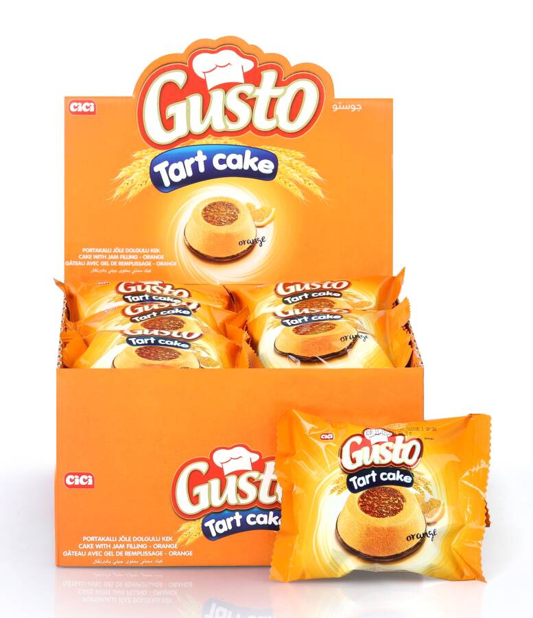 Cici Gusto Tart Cake Orange Jelly Cream 55 Gr 24 pcs (1 Box) - 3