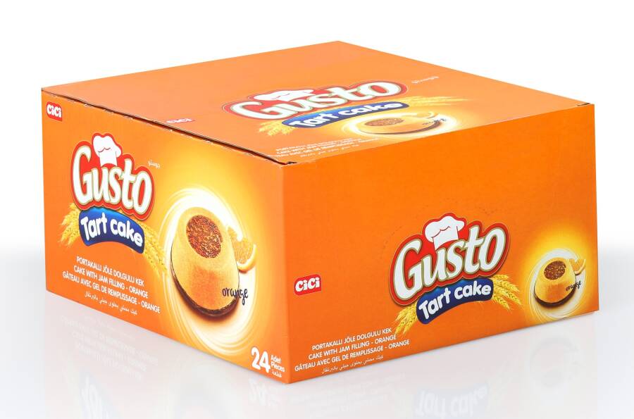Cici Gusto Tart Cake Orange Jelly Cream 55 Gr 24 pcs (1 Box) - 4