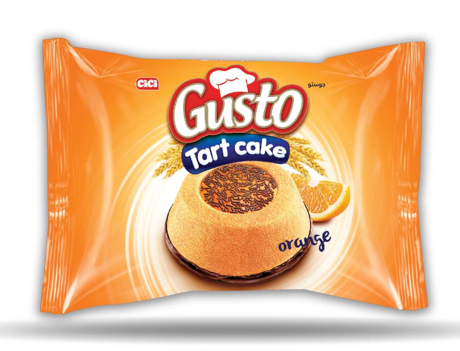 Cici Gusto Tart Cake Orange Jelly Cream 55 Gr 24 pcs (1 Box) - 2