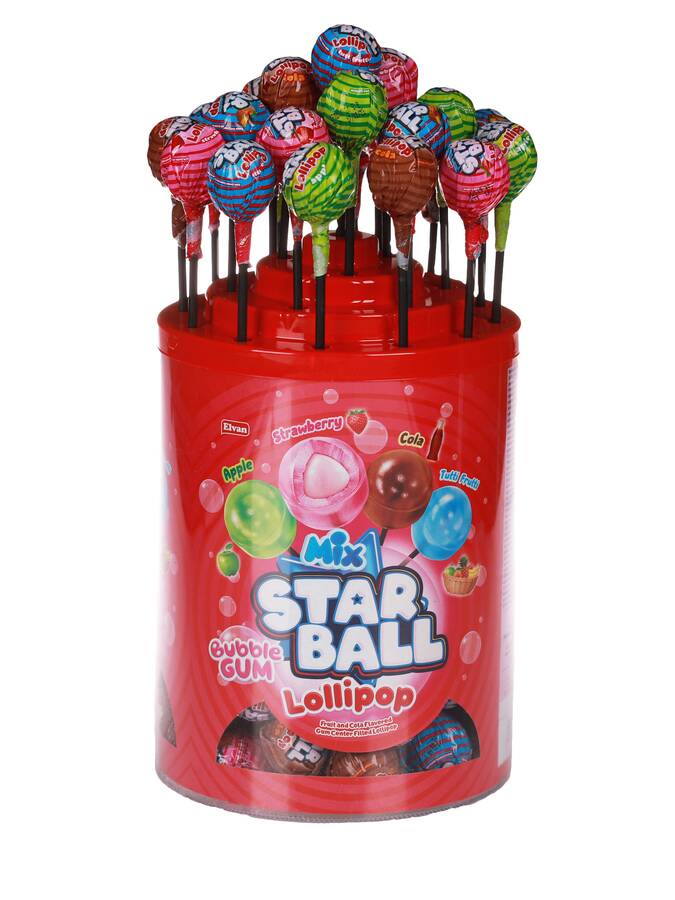 Elvan Starball Lollipop 20 Gr. 80pcs (1 Box) - 1
