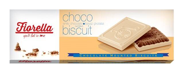 Fiorella Chocobiscuit White Chocolate Cocoa Biscuit 102 Gr. 6 pcs (1 Box) - 2