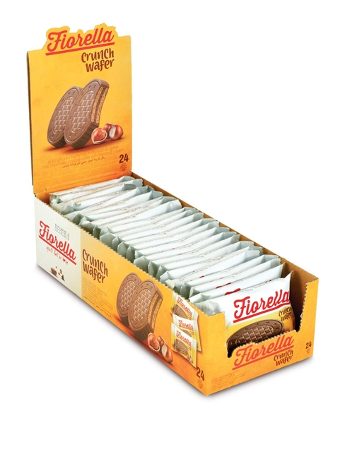 Fiorella Crunch Chocolate Wafer 20 Gr. 24 pcs (1 Box) - Fiorella