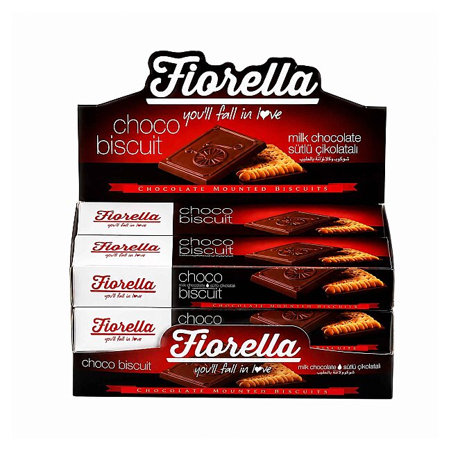 Fiorella Chocobiscuit Milk Chocalate 102 Gr. 6 Pcs (1 Box) - 3