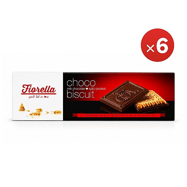 Fiorella Chocobiscuit Milk Chocalate 102 Gr. 6 Pcs (1 Box) - 2