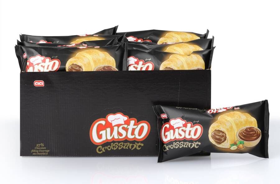 Gusto Croissant with Chocolate 45 Gr. 20 pcs (1 Box) - 1