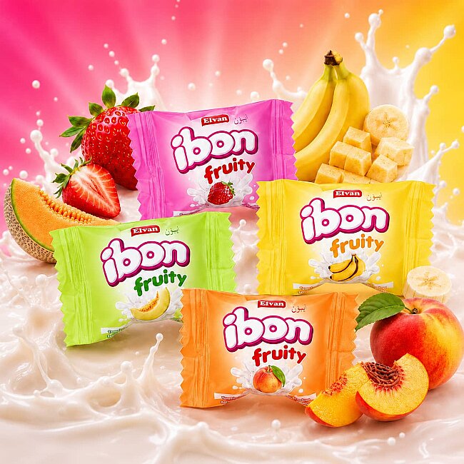Ibon Milky Fruity Candy 1000 Gr. (1 Bag) - 3