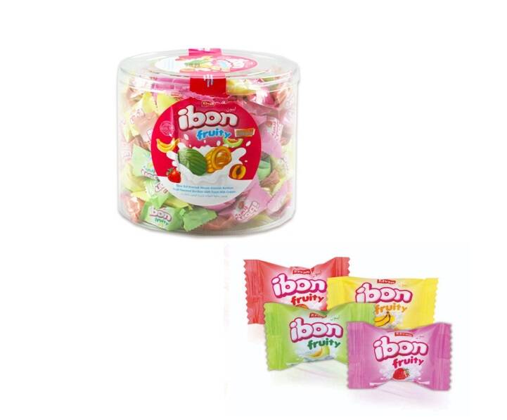 Ibon Milky Fruity Candy 1000 Gr. (1 Cylinder Box) - 2