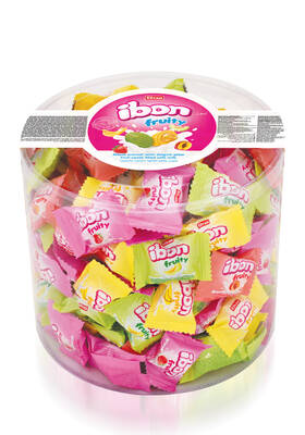 Ibon Milky Fruity Candy 1000 Gr. (1 Cylinder Box) - 1