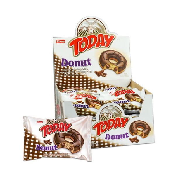 Today Donut Cocoa 35 Gr 24 pcs (1 Box) - Elvan