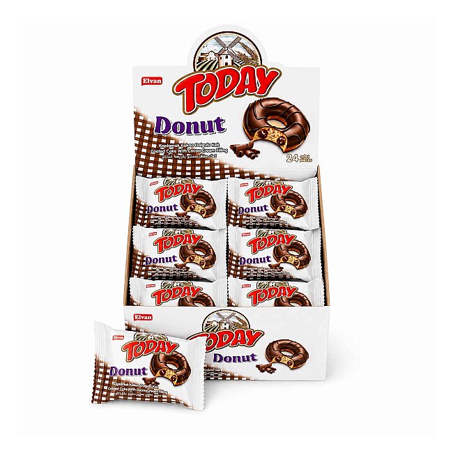 Today Donut Cocoa 35 Gr 24 pcs (1 Box) - Today
