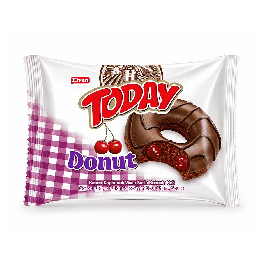 Today Donut Cake with Cherry 35Gr. (1 Piece) - 1