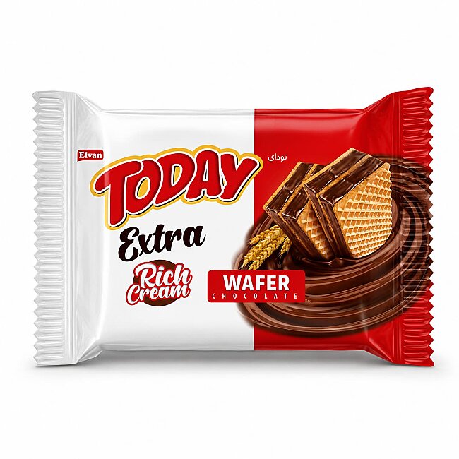 Today Extra Rich Creamy Chocolate Wafer 50Gr. 24 pcs (1 Box) - 2