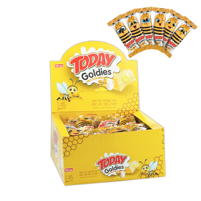 Today Goldies Honey-Milk 35 Gr. 24 pcs (1 Box) - Elvan