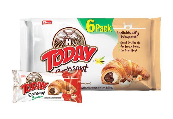 Today Croissant Chocolate Vanilla 45 Gr. 6 pcs (1 Box) - 1