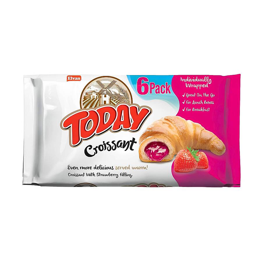  Today Croissant Strawberry 45 Gr. 6 pcs (1 Box) - 3