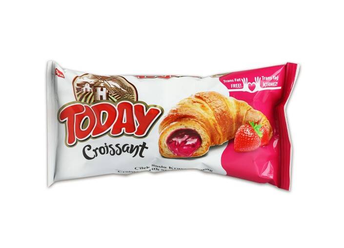  Today Croissant Strawberry 45 Gr. 6 pcs (1 Box) - 2