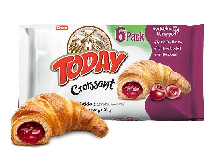  Today Croissant Cherry 45 Gr. 6 pcs (1 Box) - 3