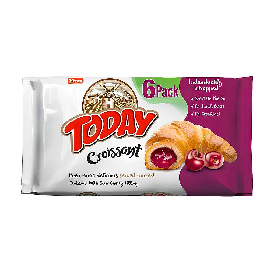  Today Croissant Cherry 45 Gr. 6 pcs (1 Box) - 3