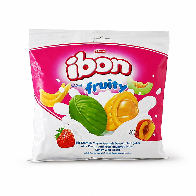Ibon Milky Fruity Candy 300g (1 Pack) - Ibon